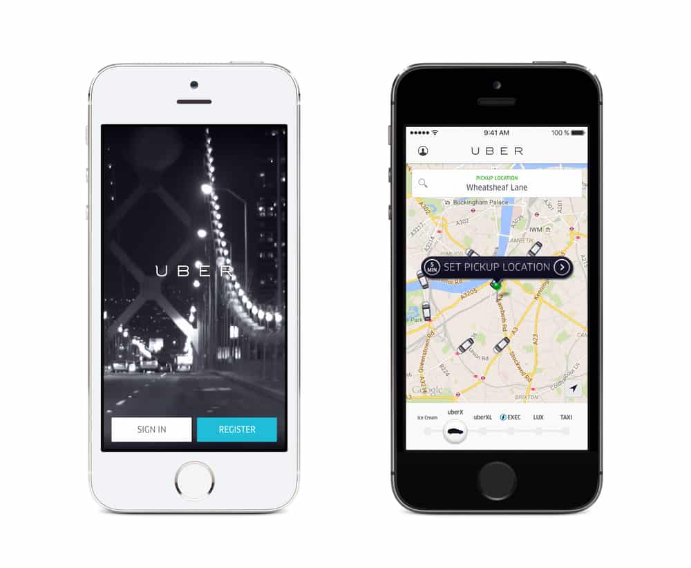 Aplicación Uber App Uver coche con conductor Madrid