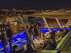 Foto nocturna terraza Madrid