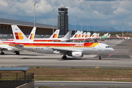 Aviones de Iberia en Aeropuerto Madrid Barajas